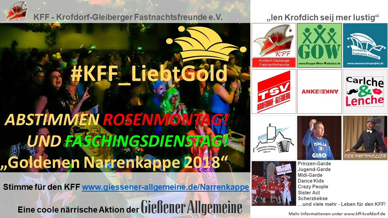 Goldene-Narrenkappe Giessener-Allgemeine